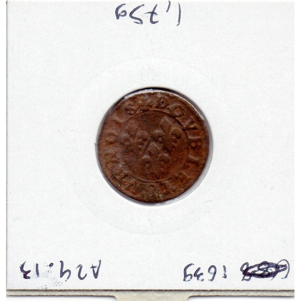 Ardennes, Principauté Chateau Regnault, Francois de bourbon Conti, (1605-1614) Double tournois Type 18