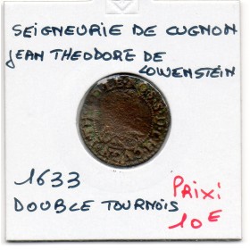 Ardennes, Seigneurie de Cugnon, Jean Théodore de Lowenstein (1633) Double Tournois