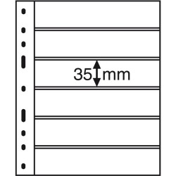 Feuilles OPTIMA 6S, 6 compartiments, noir