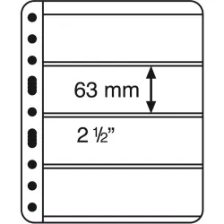 Feuilles VARIO PLUS 4S, extra rigides, 4 compartiment, noir