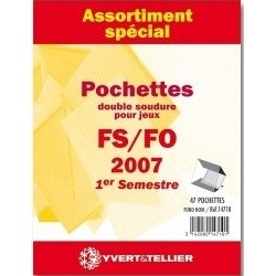 2015 2eme semestre autoadhésifs Assortiment de pochettes FO FS Yvert et tellier