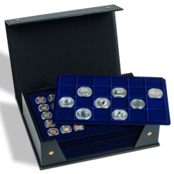 Coffret TABLO, vide, pour 10 plateaux monnaies (format L), noir