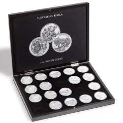 Coffret Noir pour 20 pièces Koala australie 1 Once argent