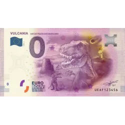 Billet souvenir Vulcania 0 euro touristique 2016 le dinosaure