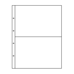 Feuilles KANZLEI, 2 compartiments, transparents