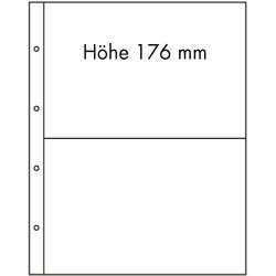 Feuilles FOLIO, 2 compartiments, transparents