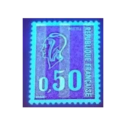 Timbre France Yvert No 1664c 3 bandes phosphore variété Type Marianne de Béquet