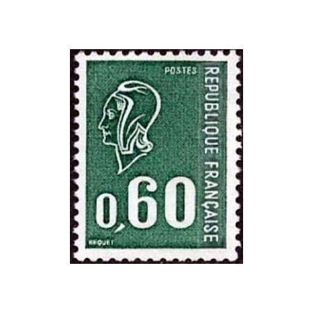 Timbre France Yvert No 1815c sans phosphore gomme tropicale  variété Marianne de béquet, taille douce