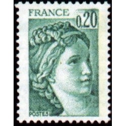 Timbre France Yvert No 1967b gomme Tropicale variété Type Sabine