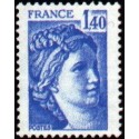 Timbre France Yvert No 1975a gomme tropicale variété Type Sabine