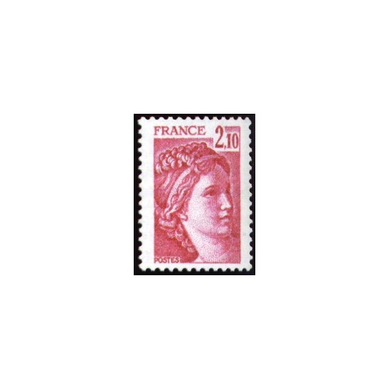 Timbre France Yvert No 1978a gomme tropicale variété Type Sabine