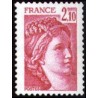 Timbre France Yvert No 1978a gomme tropicale variété Type Sabine