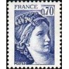 Timbre France Yvert No 2056b gomme tropicale variété Type Sabine