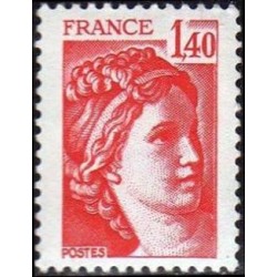 Timbre France Yvert No 2102b gomme tropicale variété Type Sabine