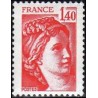 Timbre France Yvert No 2102b gomme tropicale variété Type Sabine