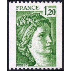 Timbre France Yvert No 2103b sans  phosphore variété Type Sabine de roulette