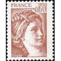 Timbre Yvert No 2119b gomme tropicale variété type Sabine 0.60ct