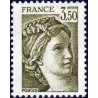 Timbre Yvert No 2121a variété gomme tropicale Type Sabine 3.50fr