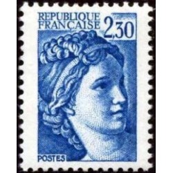 Timbre Yvert No 2156b gomme tropicale variété Type Sabine 2.30fr