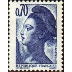 Timbre Yvert No 2240b sans phosphore variété Type Mariane liberté, 70ct bleu violet
