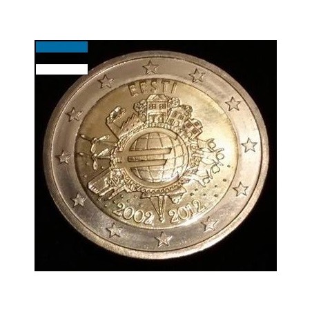 2 euros commémorative Estonie 2012 DEK pièces de monnaie €
