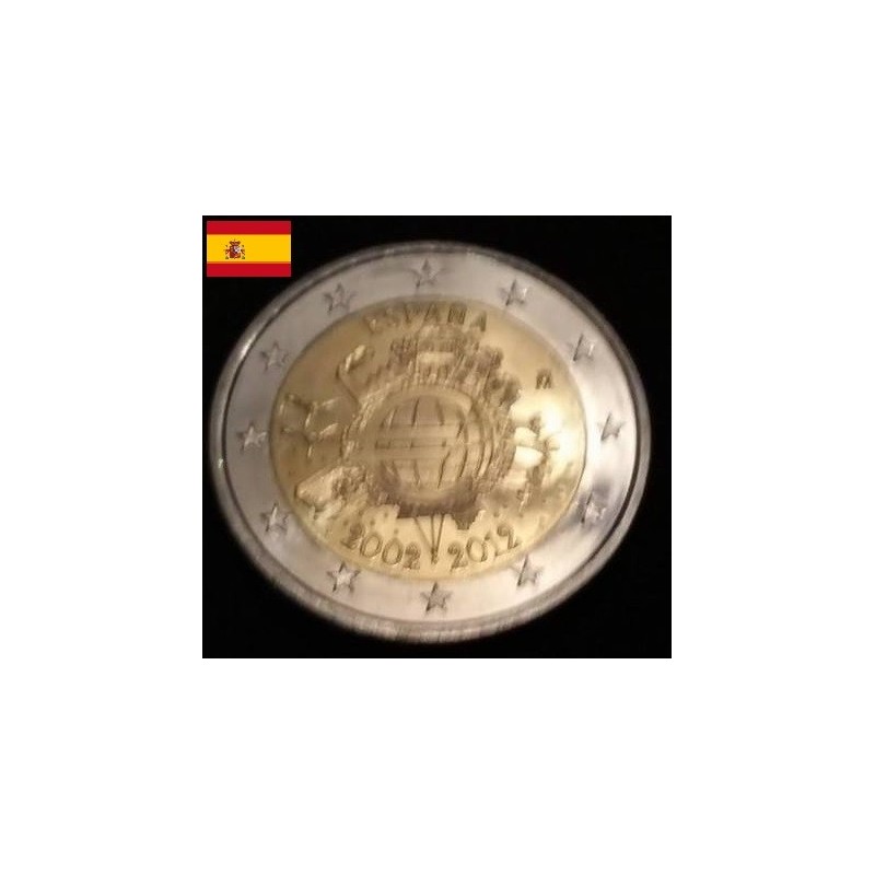2 euros commémorative Espagne 2012 DEK pièces de monnaie €