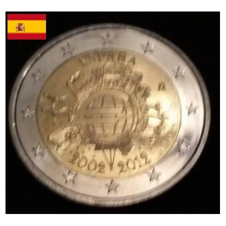 2 euros commémorative Espagne 2012 DEK pièces de monnaie €