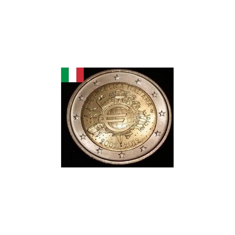 2 euros commémorative Italie 2012 DEK pièces de monnaie €