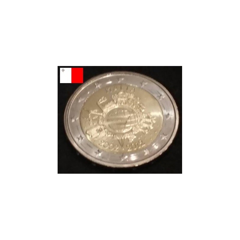 2 euros commémorative Malte 2012 DEK pièces de monnaie €