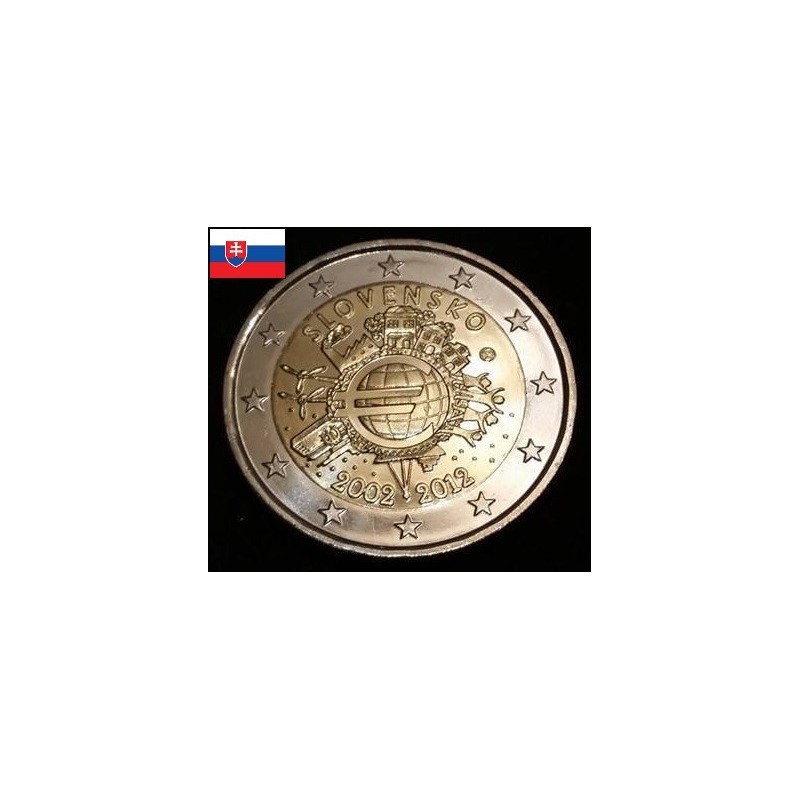 2 euros commémorative Slovaquie 2012 DEK pièces de monnaie €