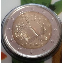 2 euros commémorative Saint Marin 2009 créativité et l'innovation pièces de monnaie €