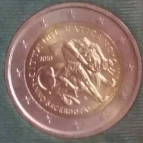 2 euros commémorative Vatican 2010 sacerdotale - L'année des prêtres