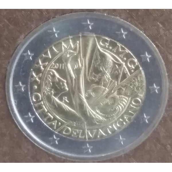 2 euros commémorative Vatican 2011 Journées mondiales de la jeunesse Madrid