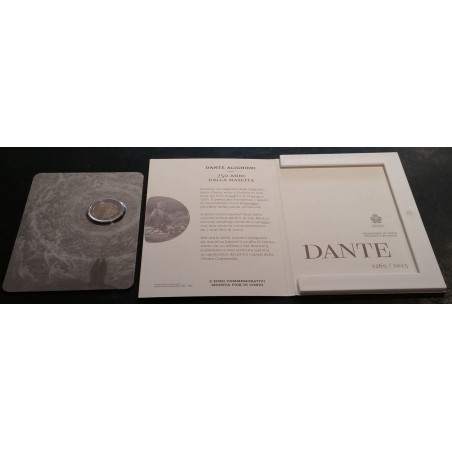 2 euros commémorative Saint Marin 2015 Dante Alighieri piece de monnaie €