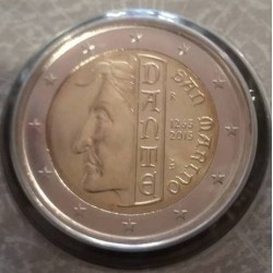 2 euros commémorative Saint Marin 2015 Dante Alighieri piece de monnaie €