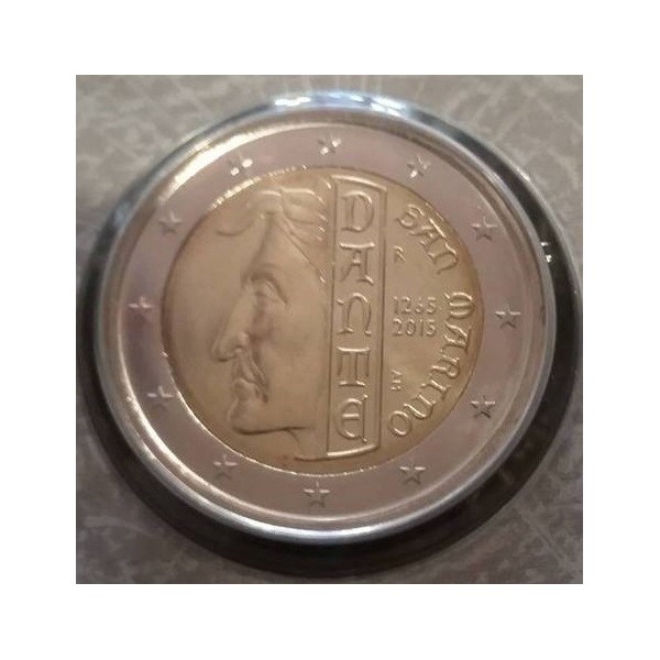 2 euros commémorative Saint Marin 2015 Dante Alighieri piece de monnaie €