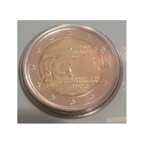 2 euros commémorative Saint Marin 2016 Donatello piece de monnaie €
