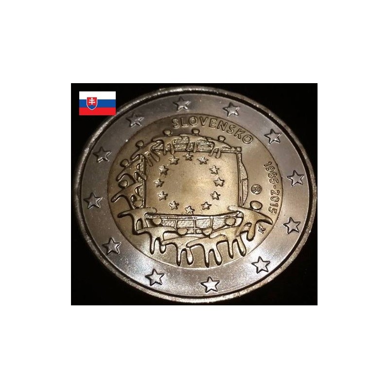 2 euros commémorative Slovaquie 2015 Drapeau piece de monnaie €