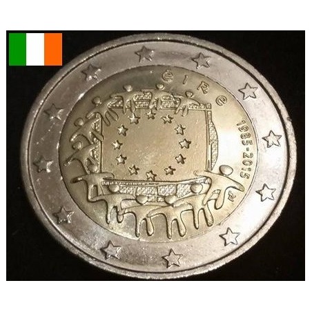 2 euros commémorative Irlande 2015 Drapeau piece de monnaie €