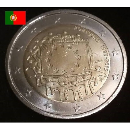 2 euros commémorative Portugal 2015 Drapeau piece de monnaie €