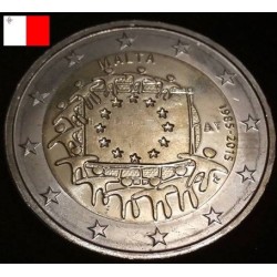 2 euros commémorative malte 2015 Drapeau piece de monnaie €