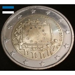 2 euros commémorative Estonie 2015 Drapeau piece de monnaie €