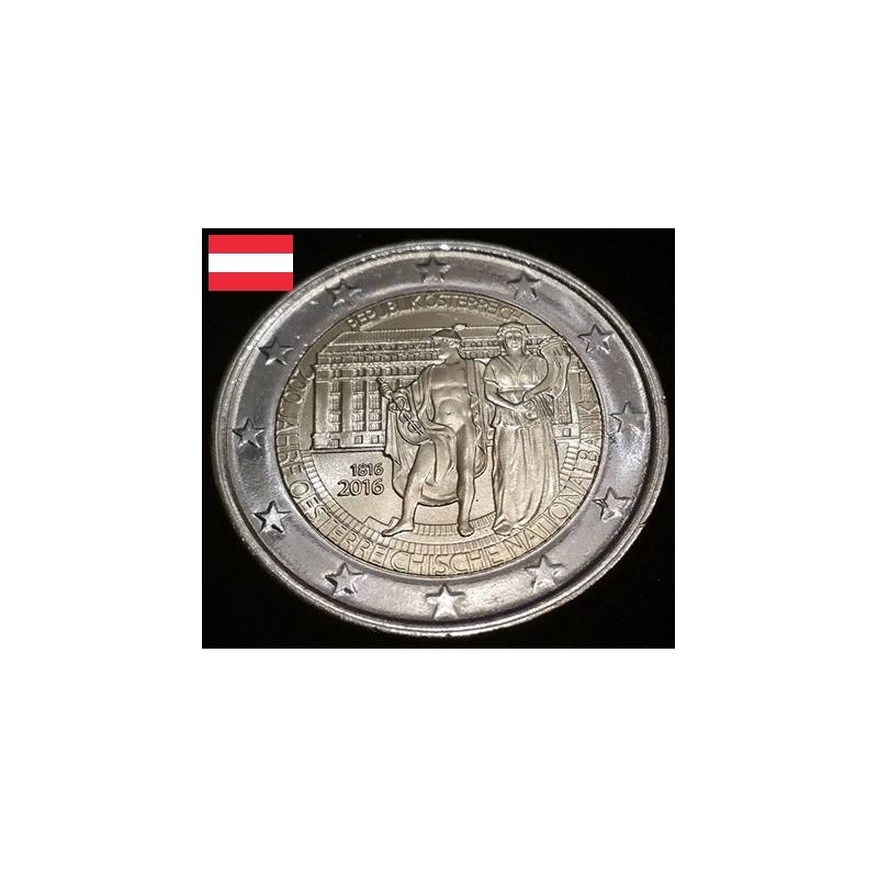 2 euros commémorative Autriche 2016 Banque nationale piece de monnaie €