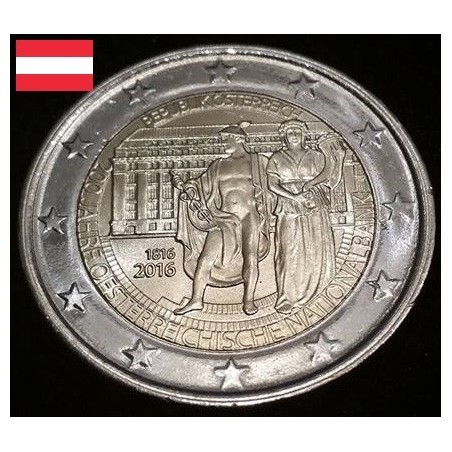 2 euros commémorative Autriche 2016 Banque nationale piece de monnaie €