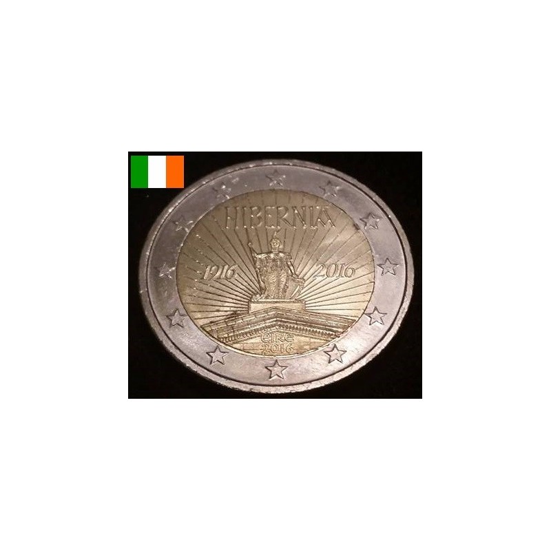 2 euros commémorative irlande 2016 100 ans insurection de paques piece de monnaie €