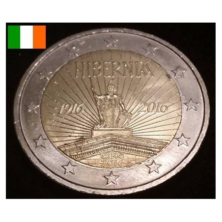 2 euros commémorative irlande 2016 100 ans insurection de paques piece de monnaie €