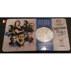 2 euros commémorative Belgique 2016 Team Belgium Rio de Janeiro Version Française