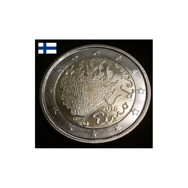 2 euros commémorative Finlande 2016 Eino Leino piece de monnaie €