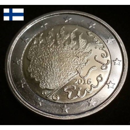2 euros commémorative Finlande 2016 Eino Leino piece de monnaie €