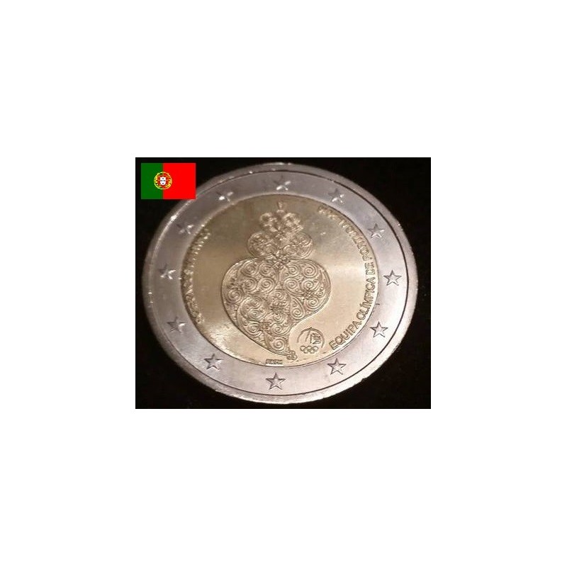 2 euros commémorative Portugal 2016 Jeux de Rio de Janeiro piece de monnaie €